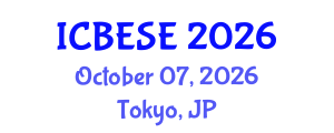 International Conference on Biodiversity, Energy Systems and Environment (ICBESE) October 07, 2026 - Tokyo, Japan