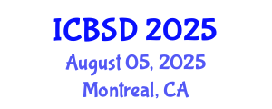 International Conference on Bioeconomy and Sustainable Development (ICBSD) August 05, 2025 - Montreal, Canada