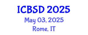 International Conference on Bioeconomy and Sustainable Development (ICBSD) May 03, 2025 - Rome, Italy