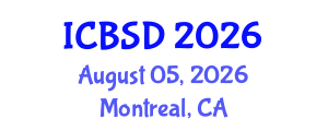 International Conference on Bioeconomy and Sustainable Development (ICBSD) August 05, 2026 - Montreal, Canada