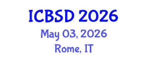 International Conference on Bioeconomy and Sustainable Development (ICBSD) May 03, 2026 - Rome, Italy