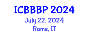 International Conference on Bioenergy, Biogas and Biogas Production (ICBBBP) July 22, 2024 - Rome, Italy