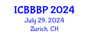 International Conference on Bioenergy, Biogas and Biogas Production (ICBBBP) July 29, 2024 - Zurich, Switzerland