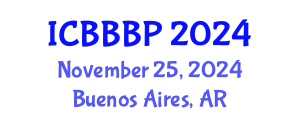 International Conference on Bioenergy, Biogas and Biogas Production (ICBBBP) November 25, 2024 - Buenos Aires, Argentina