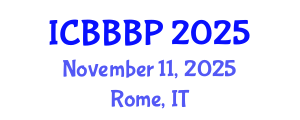 International Conference on Bioenergy, Biogas and Biogas Production (ICBBBP) November 11, 2025 - Rome, Italy