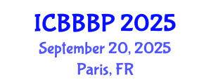 International Conference on Bioenergy, Biogas and Biogas Production (ICBBBP) September 20, 2025 - Paris, France