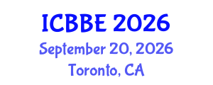 International Conference on Bioengineering and Biomedical Engineering (ICBBE) September 20, 2026 - Toronto, Canada