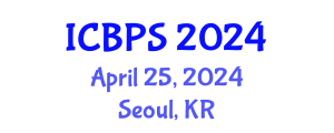 International Conference on Bioengineering and Pharmaceutical Sciences (ICBPS) April 25, 2024 - Seoul, Republic of Korea