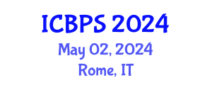 International Conference on Bioengineering and Pharmaceutical Sciences (ICBPS) May 02, 2024 - Rome, Italy