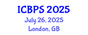International Conference on Bioengineering and Pharmaceutical Sciences (ICBPS) July 26, 2025 - London, United Kingdom