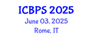 International Conference on Bioengineering and Pharmaceutical Sciences (ICBPS) June 03, 2025 - Rome, Italy
