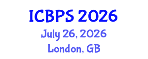 International Conference on Bioengineering and Pharmaceutical Sciences (ICBPS) July 26, 2026 - London, United Kingdom