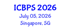 International Conference on Bioengineering and Pharmaceutical Sciences (ICBPS) July 05, 2026 - Singapore, Singapore