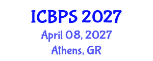 International Conference on Bioengineering and Pharmaceutical Sciences (ICBPS) April 08, 2027 - Athens, Greece International Conference on Bioengineering and Pharmaceutical Sciences (ICBPS) April 08, 2027 - Athens, Greece