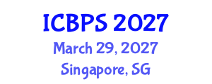 International Conference on Bioengineering and Pharmaceutical Sciences (ICBPS) March 29, 2027 - Singapore, Singapore International Conference on Bioengineering and Pharmaceutical Sciences (ICBPS) March 29, 2027 - Singapore, Singapore