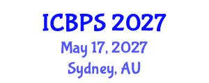 International Conference on Bioengineering and Pharmaceutical Sciences (ICBPS) May 17, 2027 - Sydney, Australia International Conference on Bioengineering and Pharmaceutical Sciences (ICBPS) May 17, 2027 - Sydney, Australia