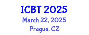 International Conference on Bioengineering and Technology (ICBT) March 22, 2025 - Prague, Czechia