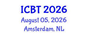 International Conference on Bioengineering and Technology (ICBT) August 05, 2026 - Amsterdam, Netherlands