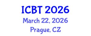 International Conference on Bioengineering and Technology (ICBT) March 22, 2026 - Prague, Czechia