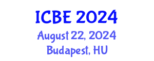 International Conference on Bioengineering (ICBE) August 22, 2024 - Budapest, Hungary