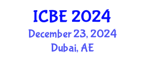 International Conference on Bioengineering (ICBE) December 23, 2024 - Dubai, United Arab Emirates