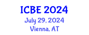 International Conference on Bioengineering (ICBE) July 29, 2024 - Vienna, Austria