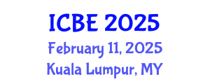International Conference on Bioengineering (ICBE) February 11, 2025 - Kuala Lumpur, Malaysia
