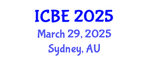 International Conference on Bioengineering (ICBE) March 29, 2025 - Sydney, Australia