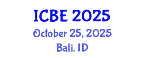 International Conference on Bioengineering (ICBE) October 25, 2025 - Bali, Indonesia