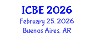 International Conference on Bioengineering (ICBE) February 25, 2026 - Buenos Aires, Argentina