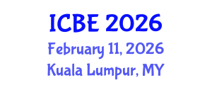 International Conference on Bioengineering (ICBE) February 11, 2026 - Kuala Lumpur, Malaysia