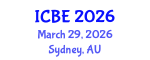 International Conference on Bioengineering (ICBE) March 29, 2026 - Sydney, Australia