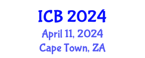 International Conference on Bioethics (ICB) April 11, 2024 - Cape Town, South Africa