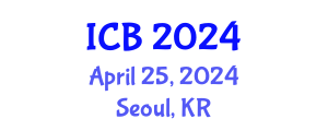 International Conference on Bioethics (ICB) April 25, 2024 - Seoul, Republic of Korea