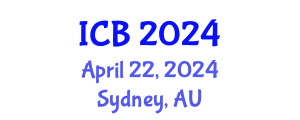 International Conference on Bioethics (ICB) April 22, 2024 - Sydney, Australia
