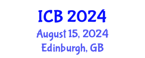 International Conference on Bioethics (ICB) August 15, 2024 - Edinburgh, United Kingdom