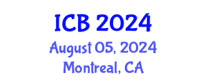 International Conference on Bioethics (ICB) August 05, 2024 - Montreal, Canada