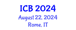 International Conference on Bioethics (ICB) August 22, 2024 - Rome, Italy