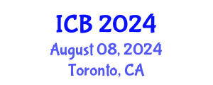 International Conference on Bioethics (ICB) August 08, 2024 - Toronto, Canada