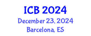 International Conference on Bioethics (ICB) December 23, 2024 - Barcelona, Spain