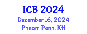 International Conference on Bioethics (ICB) December 16, 2024 - Phnom Penh, Cambodia