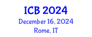 International Conference on Bioethics (ICB) December 16, 2024 - Rome, Italy