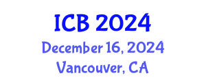 International Conference on Bioethics (ICB) December 16, 2024 - Vancouver, Canada