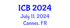 International Conference on Bioethics (ICB) July 11, 2024 - Cannes, France