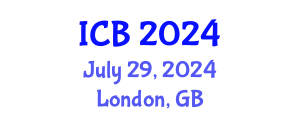 International Conference on Bioethics (ICB) July 29, 2024 - London, United Kingdom