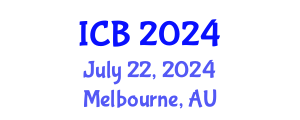 International Conference on Bioethics (ICB) July 22, 2024 - Melbourne, Australia