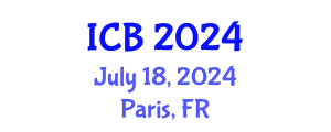 International Conference on Bioethics (ICB) July 18, 2024 - Paris, France