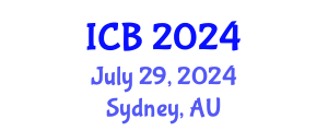 International Conference on Bioethics (ICB) July 29, 2024 - Sydney, Australia