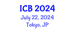 International Conference on Bioethics (ICB) July 22, 2024 - Tokyo, Japan