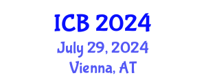 International Conference on Bioethics (ICB) July 29, 2024 - Vienna, Austria
